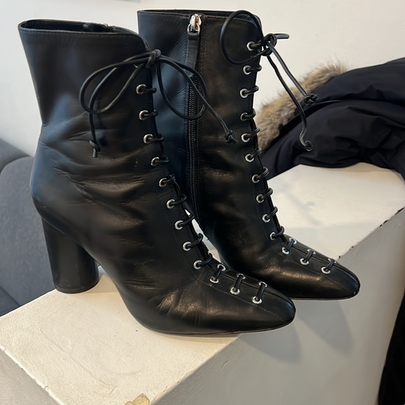 Zara Lace Up Boots - Picture 2 of 4